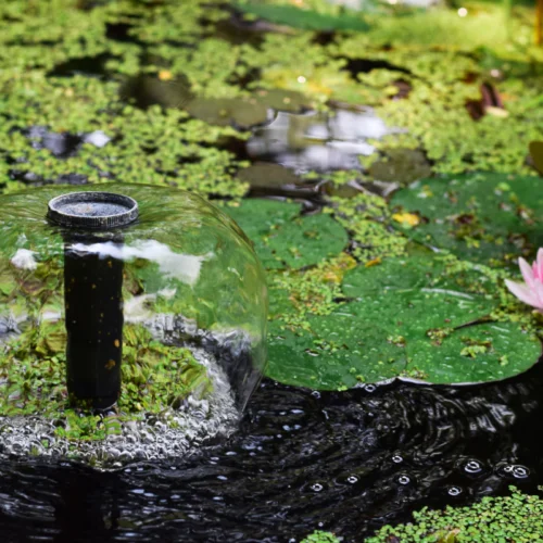 small water fountain for a pond